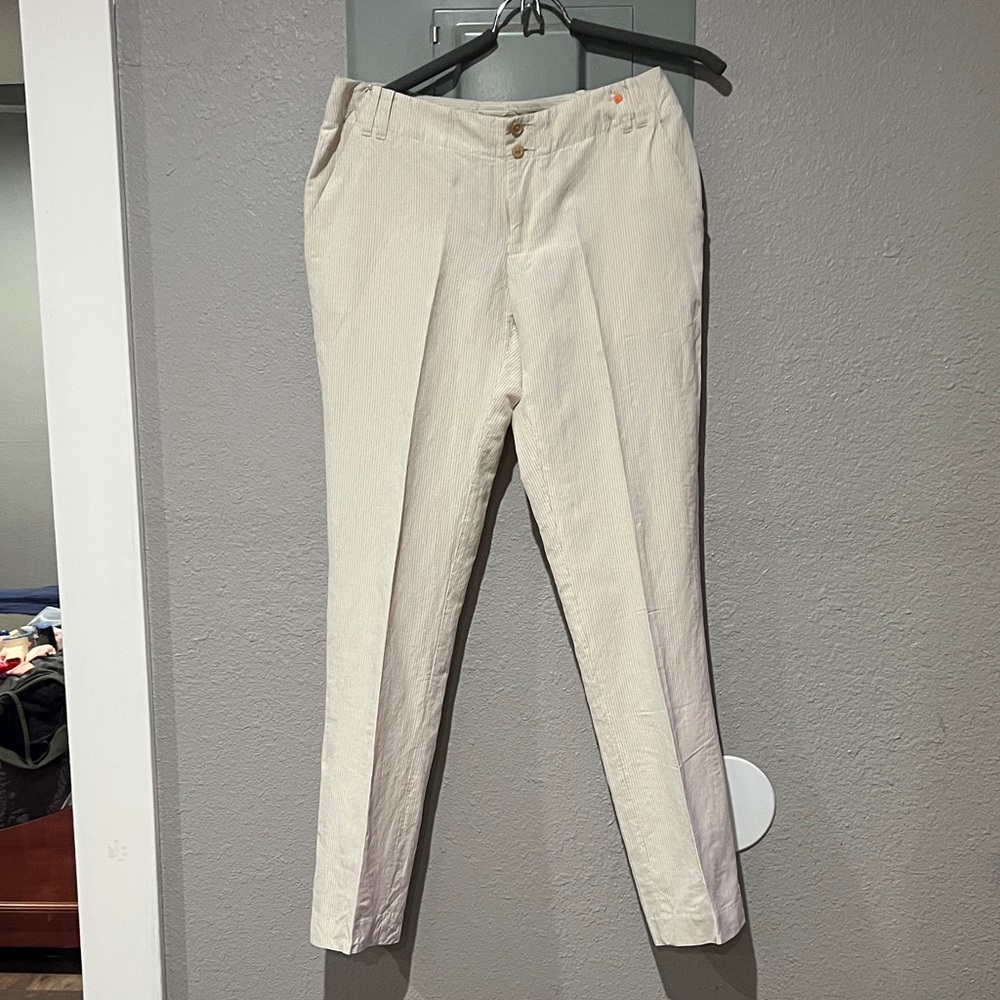 Banana Republic Cream Cropped Pants
